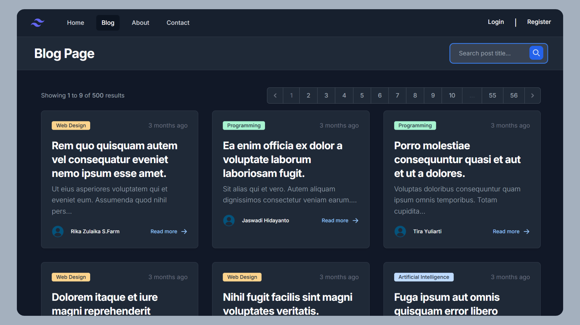 Blog Page