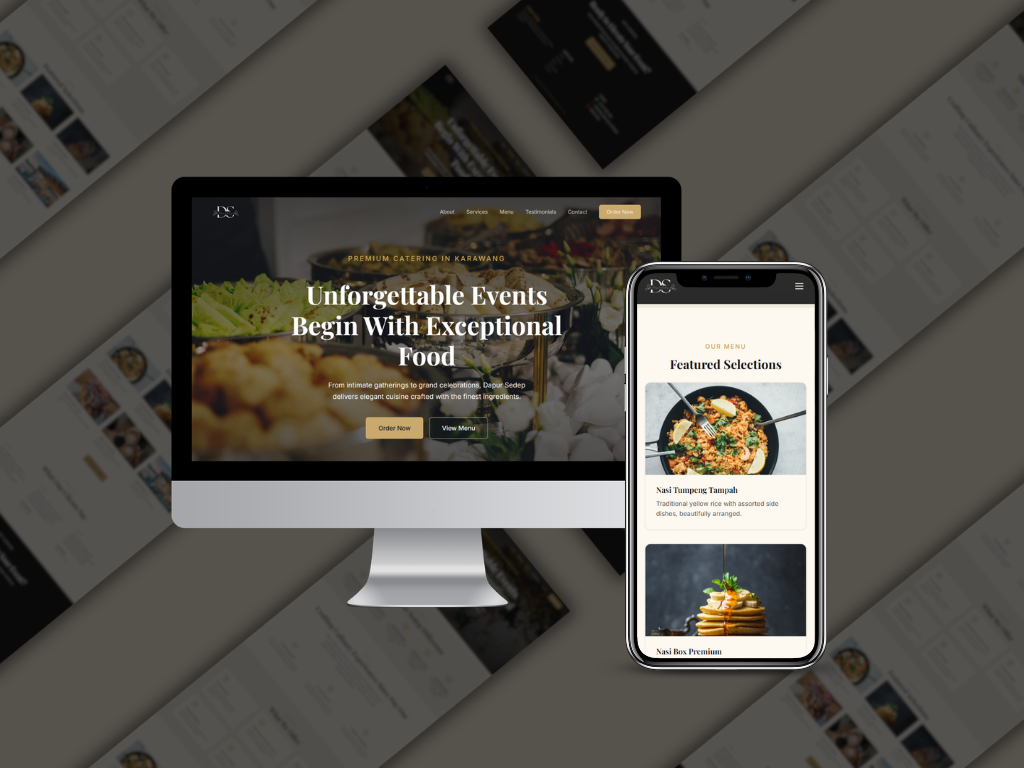 Modern Catering Landing Page