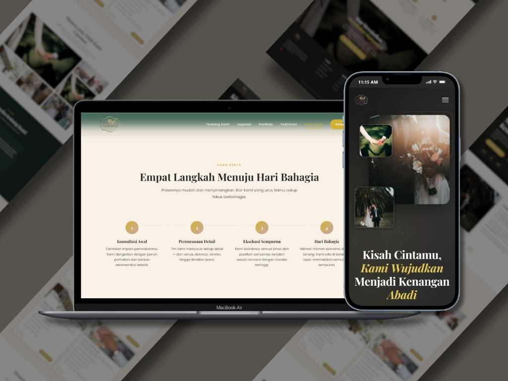 Luxury Wedding Orginizer Landing Page