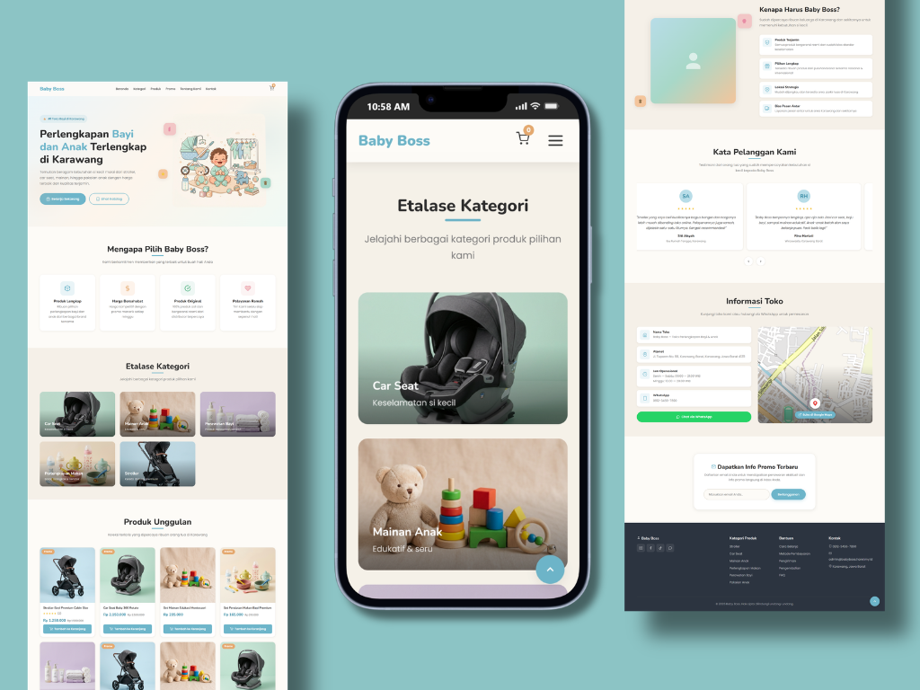 Baby Supplies Store Website